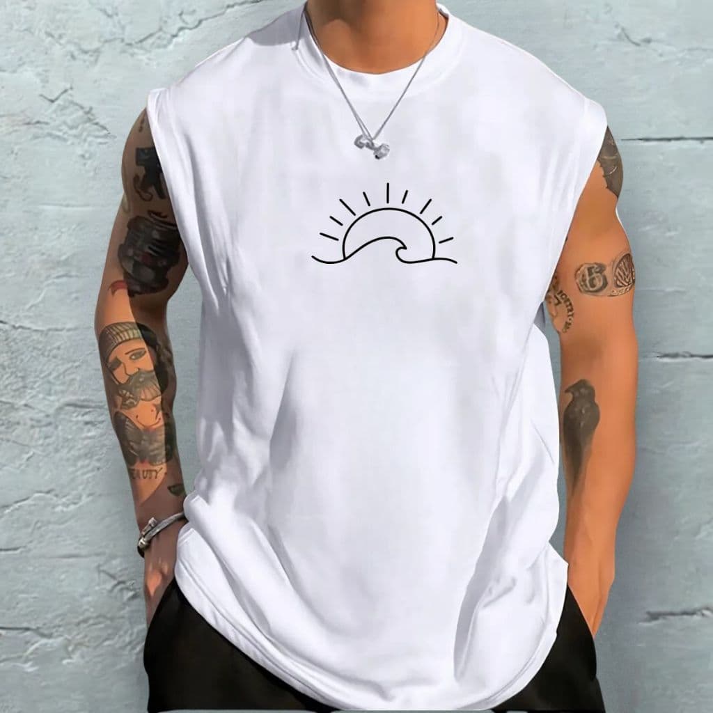 Regata Camisa Básica Camiseta Masculina Cavada Machão Sem Mangas Algodão Moda Praia Verão Confortavel Envio Imediato
