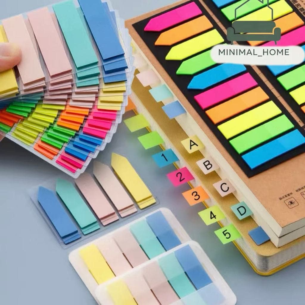 Kit Bloco de Notas Adesivo Colorido WJ-015 | Perfeito para Anotações Rápidas em Escola e Escritório