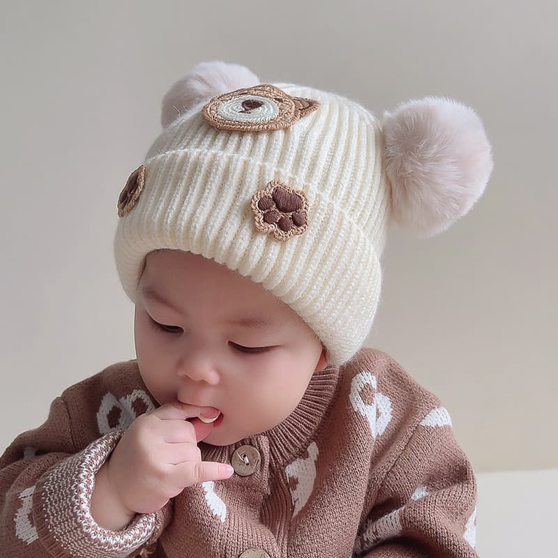 Chapéu do bebê outono inverno puro algodão engrossado recém-nascido da criança bonito chapéu do bebê masculino feminino