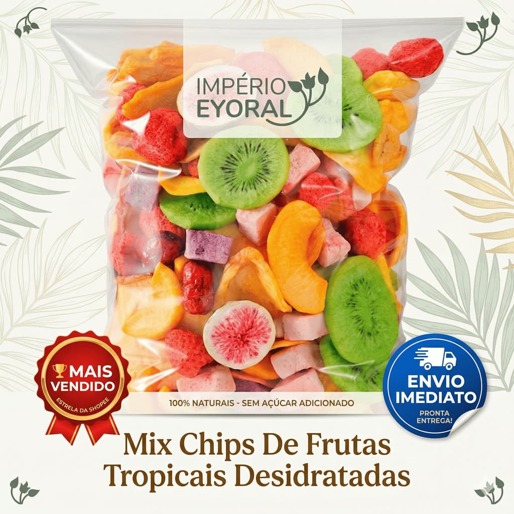Mix Frutas Tropicais Desidratadas Chip’s 100% Natural Premium