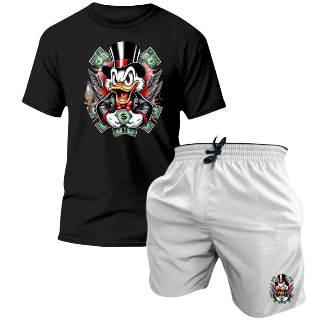 Kit Camisa e Short Masculino Tio Patinhas Lançamento