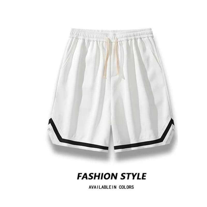 Cesta Shorts de basquete dos homens verão fino gelo seda solta calças casuais casa pijama calças cinco pontos calças gra