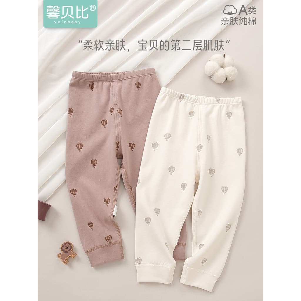 Xin Babe calças de bebê primavera outono inverno puro algodão Leggings bebê calças compridas pijama meninos meninas roup
