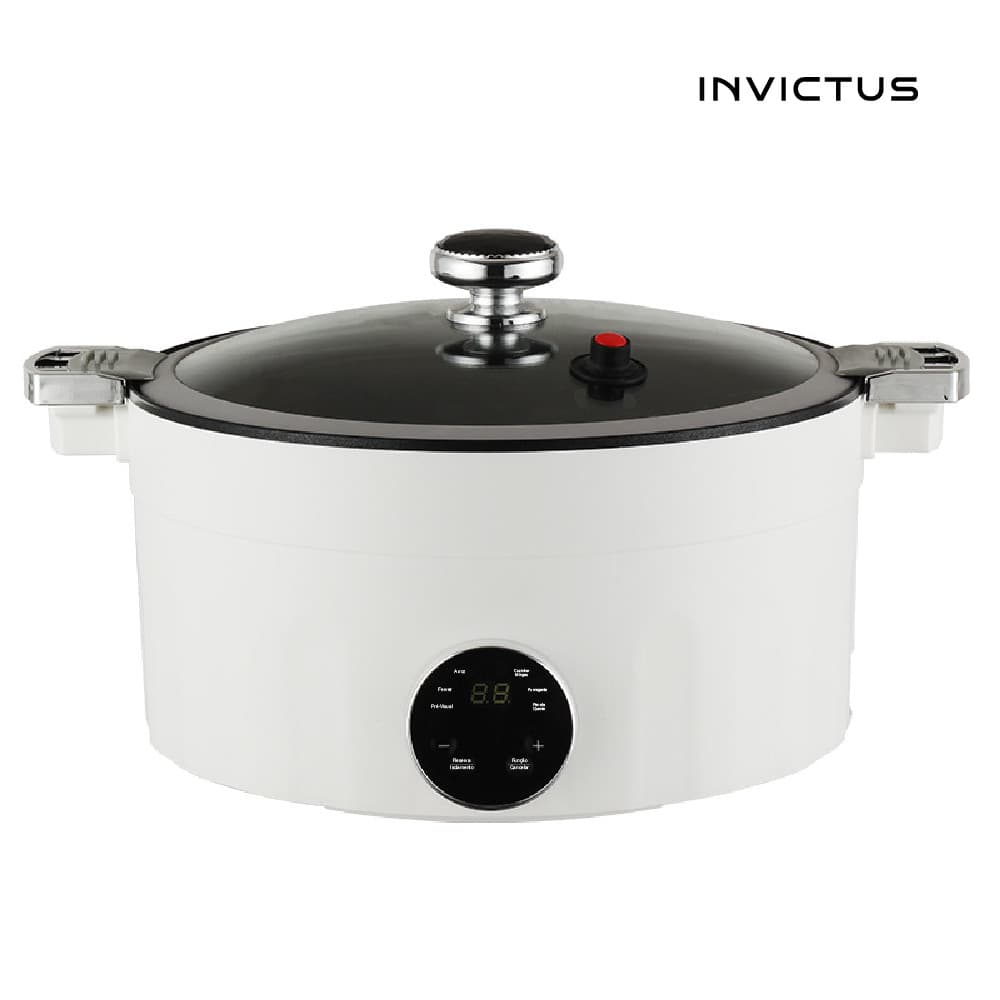 Panela Elétrica de Arroz 4 Litros Multiuso 28cm Antiaderente 1000W 5 Funções 110V/220V