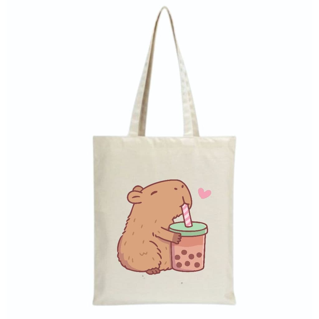 Bolsa Sacola Ecobag Ecologica algodão estampa CAPIVARA