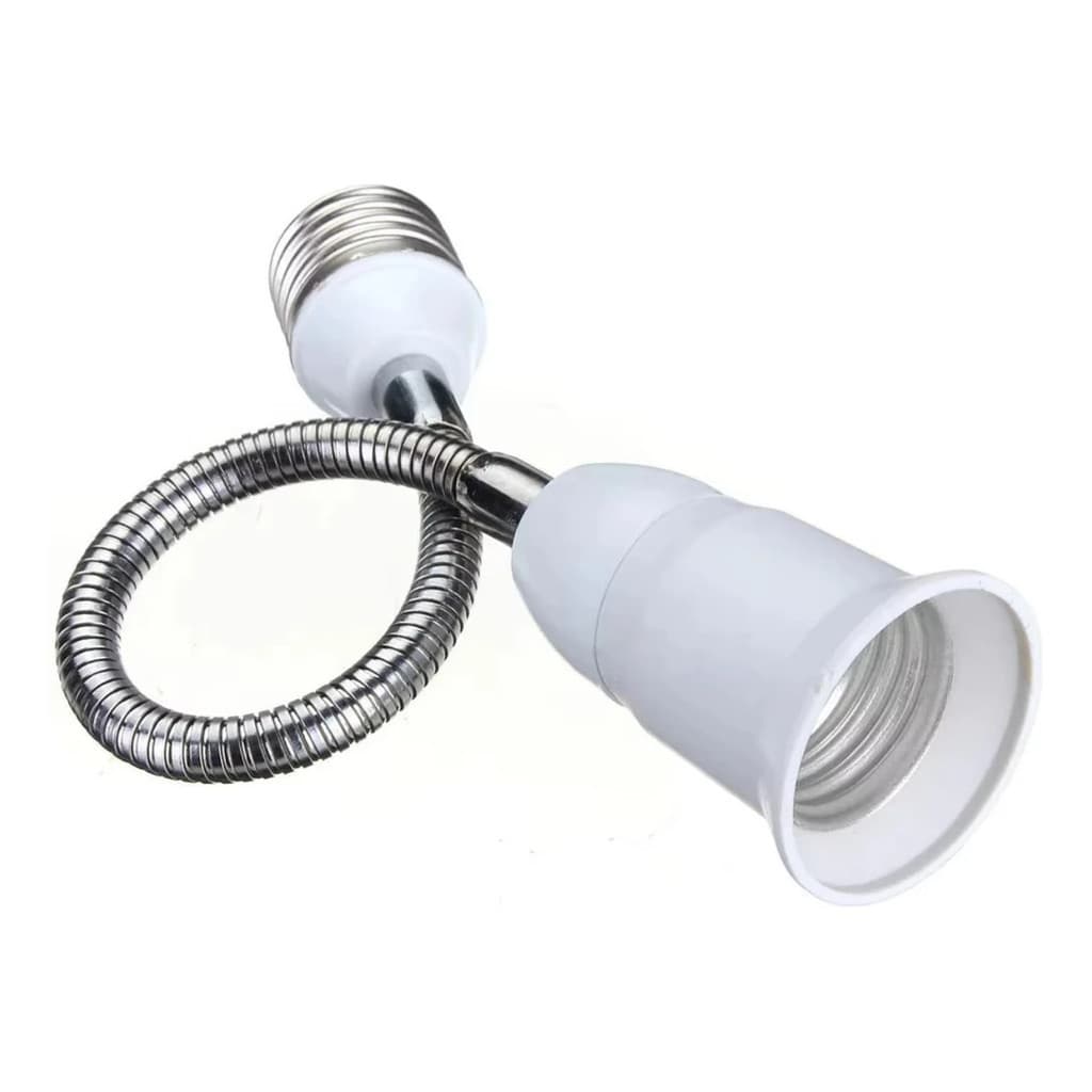Extensor De Soquete E27 Flexível P/ Lâmpada 20cm, 30cm, 40cm ou 60cm