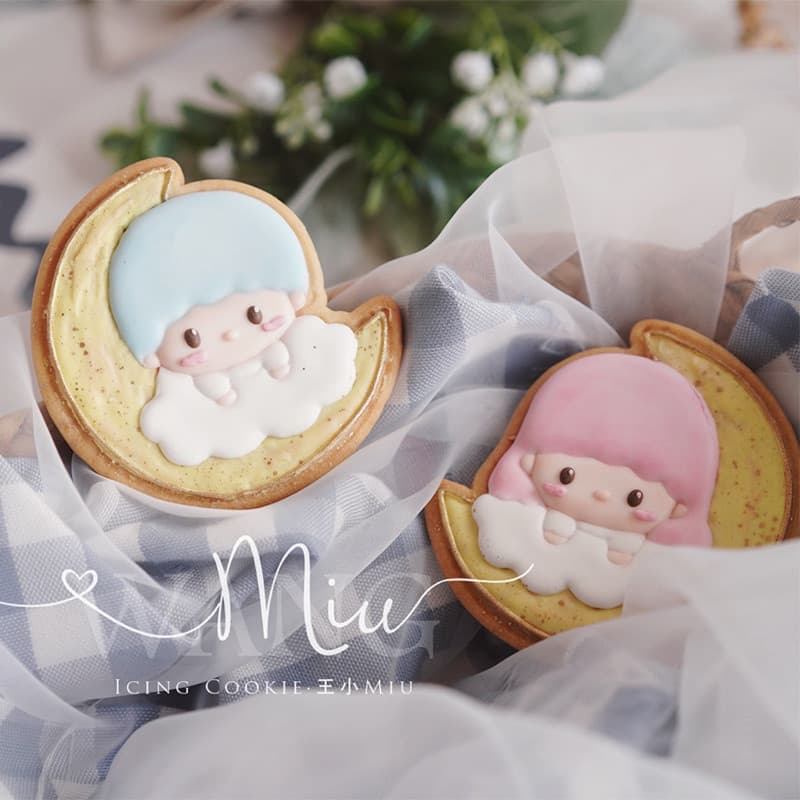 [Tutorial de vídeo] Professor Wang Xiaomiu Gemini Mid-Autumn Festival Bebê Sobremesa Mesa Lembrança Molde de biscoito de