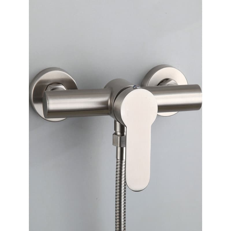 Válvula de mistura de torneira de aço inoxidável 304, conjunto de sprinkler de chuveiro quente e frio, banho de banheiro