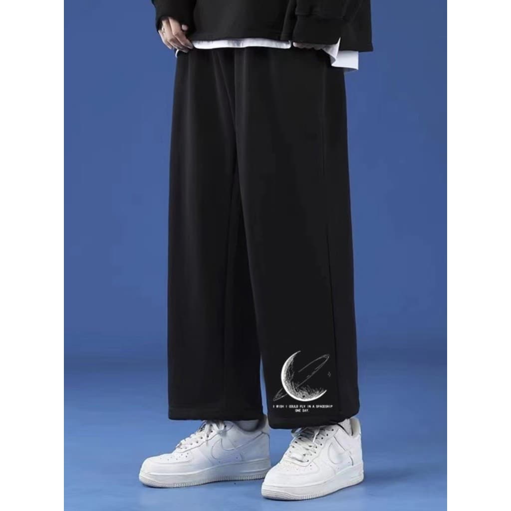 Outono inverno calças masculinas finas soltas retas calças casuais Street Wear na moda All-Match tornozelo-perna esporte