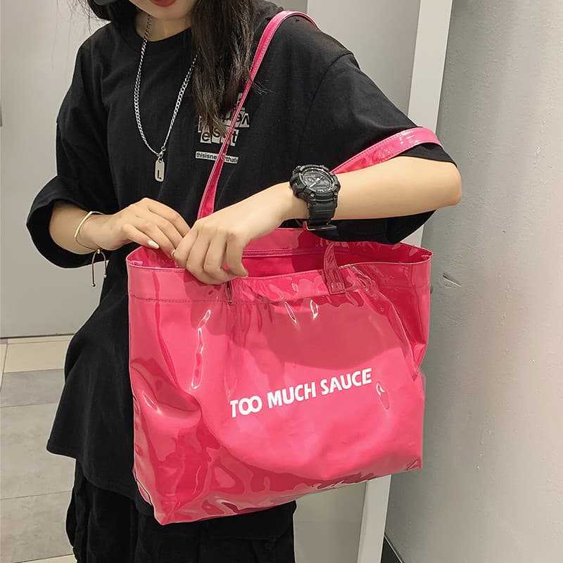 Bolsa de praia gelatinosa feminina, grande capacidade, PVC, à prova d'água, bolsa de natação masculina, Yoga, academia,