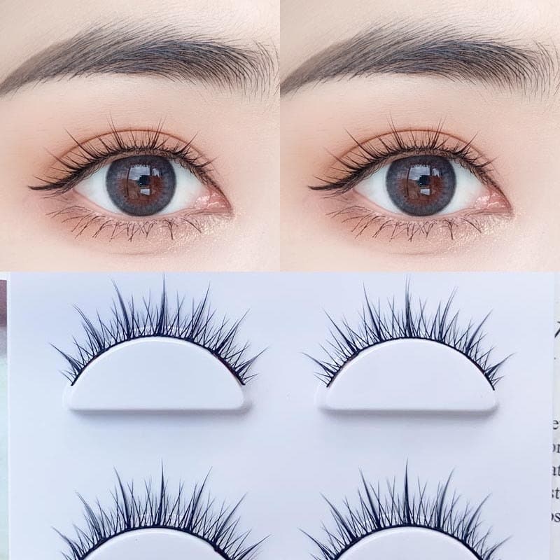 Yu Yishi Natural duro Terrier fada cílios postiços Fishtail fada cílios postiços par inteiro adesivos cosplay Anime cíli
