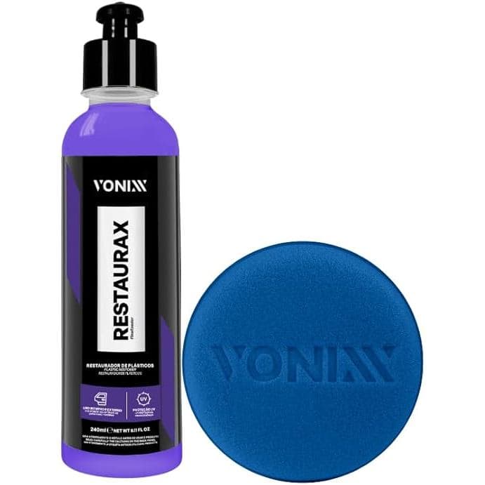 KIT Restaurax 240ml Vonixx Restaurador de Plásticos Vonixx
