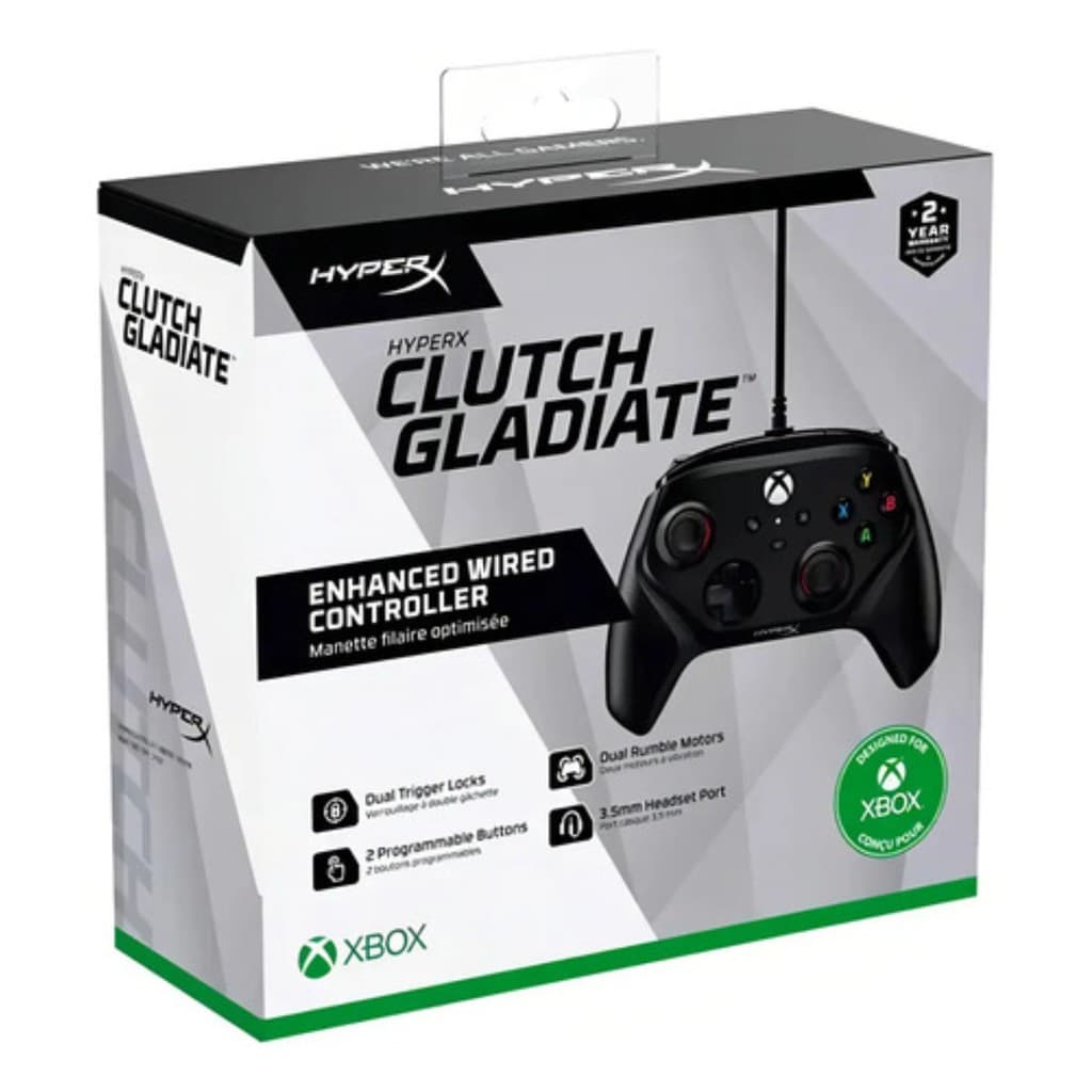 Controle  Com Fio Hyperx Clutch Gladiate Para Xbox Series