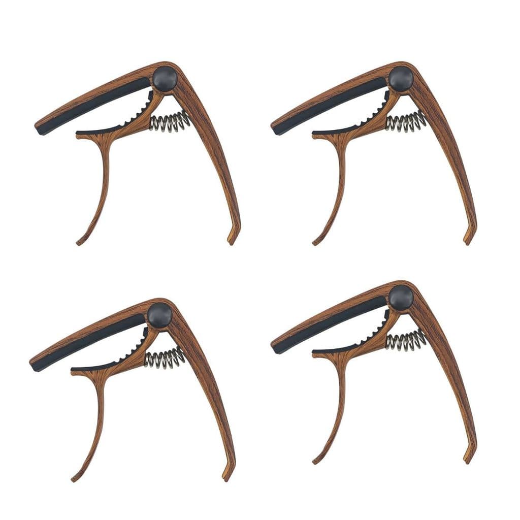 Kit 4 Capo para Violão Guitarra Ukulele com Saca Pinos