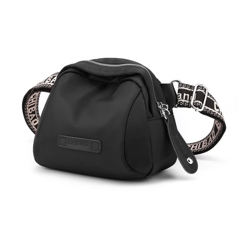 CHIBAO (CHIBAO) 2025 Novo Estilo Cross-body Bolsa Feminina Shell Bolsa Oxford Pano Senhoras Bolsa Pequena de Lona de Um