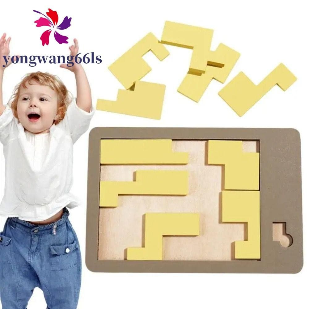 Quebra-Cabeças Geométricos YONGWANG , 3D Tangram Board Puzzle , Formato Geométrico