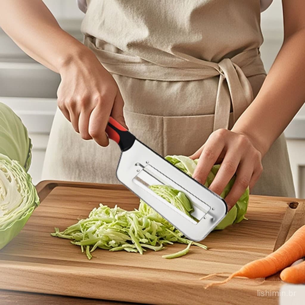 Cortador De Legumes Multifuncional , Lâmina Afiada De Aço Inoxidável De 2 Camadas Para Uma Variedade De Fatias , Dados