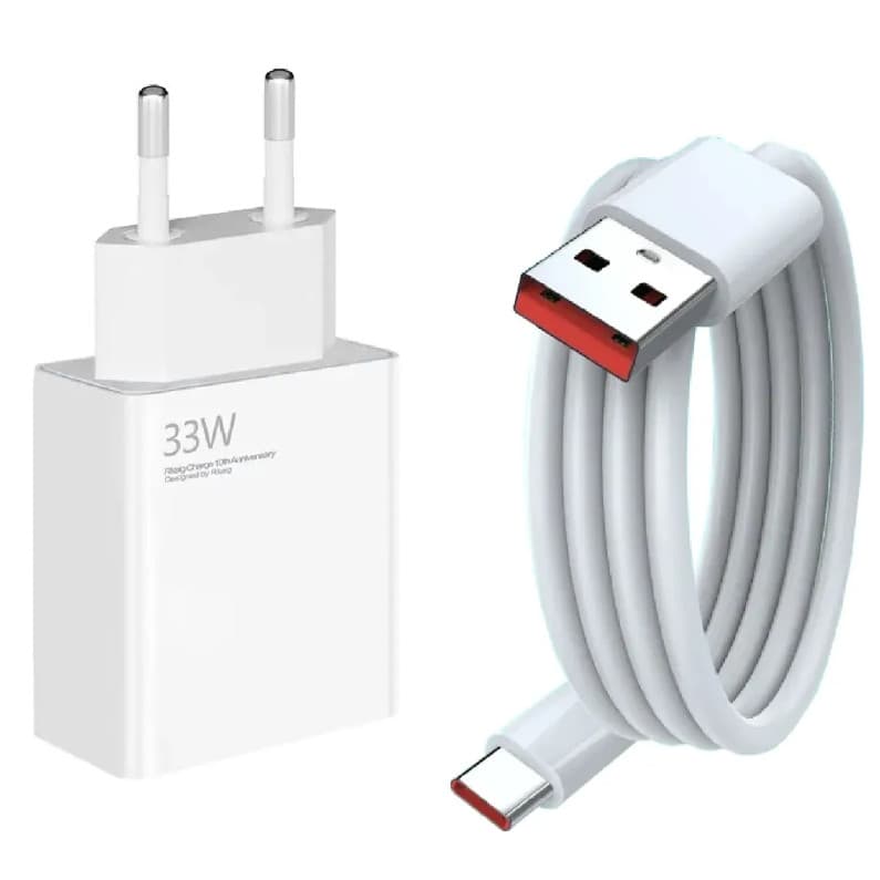 Carregador Para Xiaomi Turbo Tipo C 33w Max