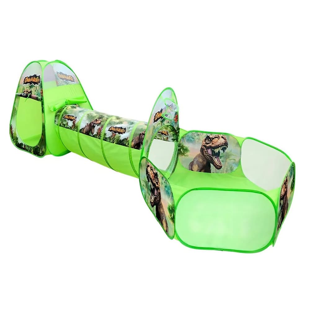BARRACA INFANTIL VERDE   3 EM 1 DINOSSAURO - DM TOYS