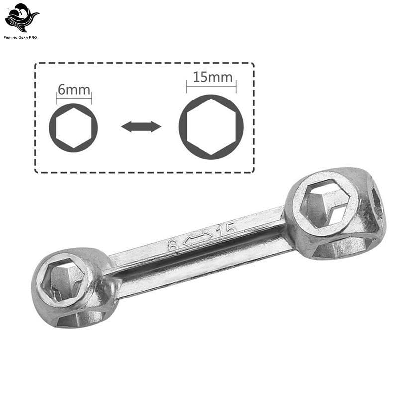 PFG Bicicleta 10 Em 1 Chave Hexagonal De Bolso Para Osso De Cachorro Chaveiro Multiferramenta FG