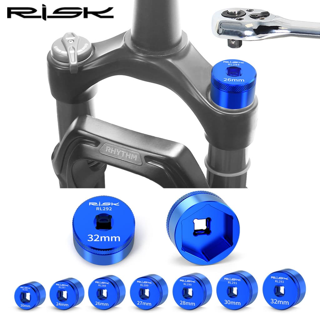 RISK Kit De Remoção De Reparo De Ferramenta De Soquete De Garfo Dianteiro De Bicicleta Para Fox 36,38,40 , Z1 , Z2 Uso U