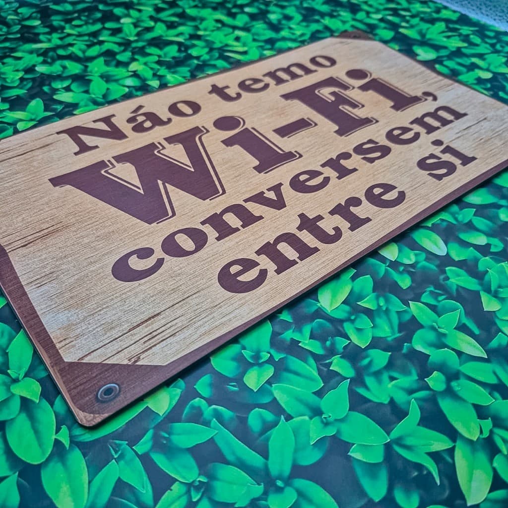 Placa Rústica MDF 3mm – Decoração Criativa para Churrasqueira e Varanda