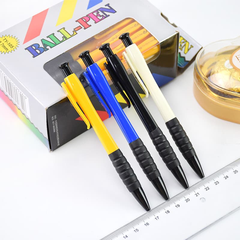 Tianzhuo Good Pen TY105 Press Caneta esferográfica atacado 0.7 mm azul 32 peças Caneta de publicidade expressa para escr