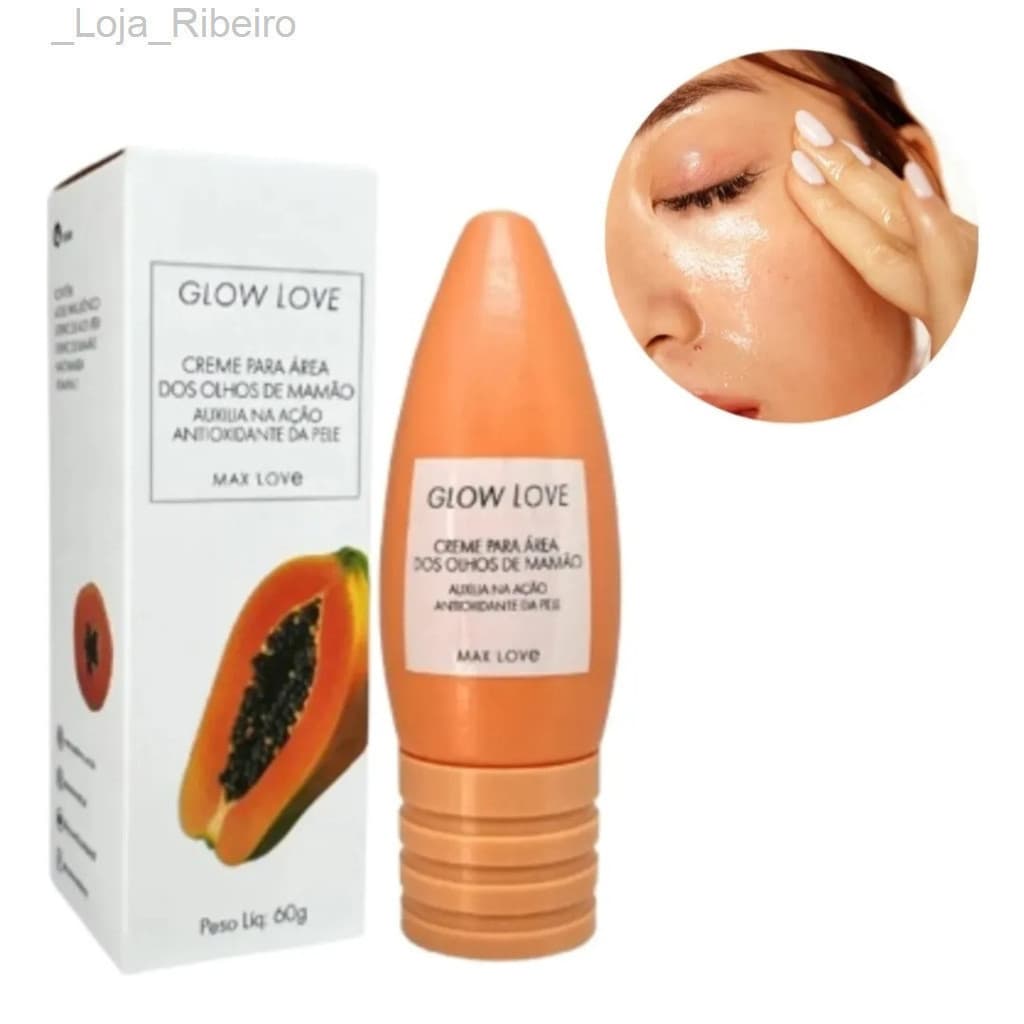 (V)Creme Para Área dos Olhos de mamão  Glow Love - Max LoveS8K0EPF3