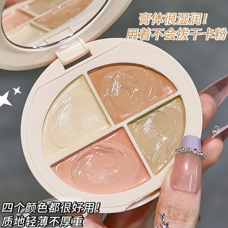 Ming Xizhi corretivo Facial de quatro cores, corretivo Facial, manchas de cobertura, marcas de Acne, olheiras, corretivo