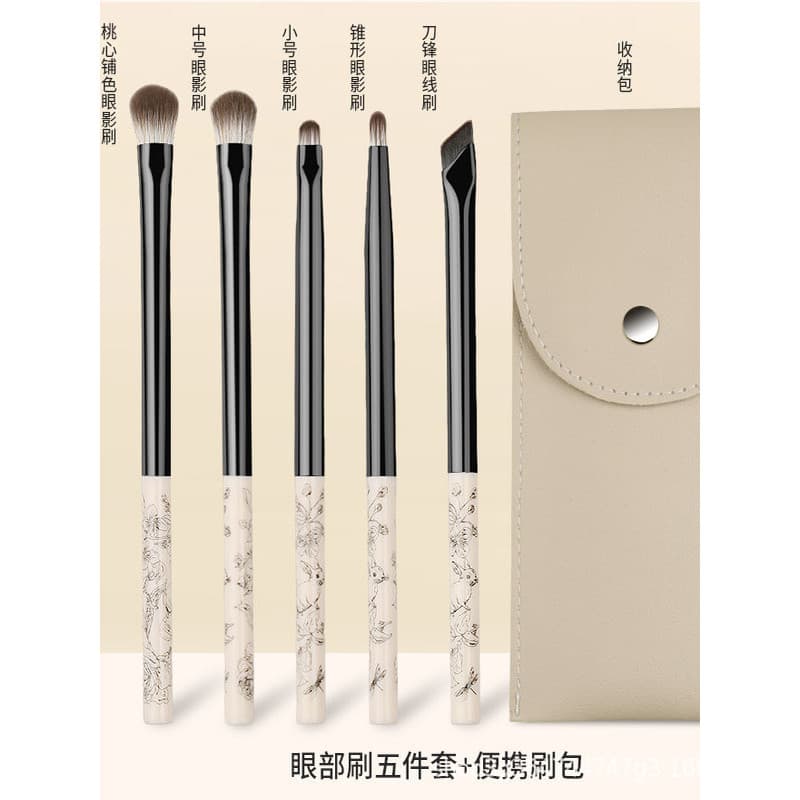 Conjunto de pincéis de maquiagem combinação de olhos conjunto de pincéis de sombra pincel Super macio pó de garra de cab