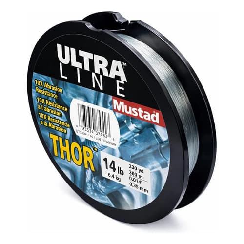Linha De Pesca Mustad Ultra Line Thor 0,35mm 300m Platinum Platinum