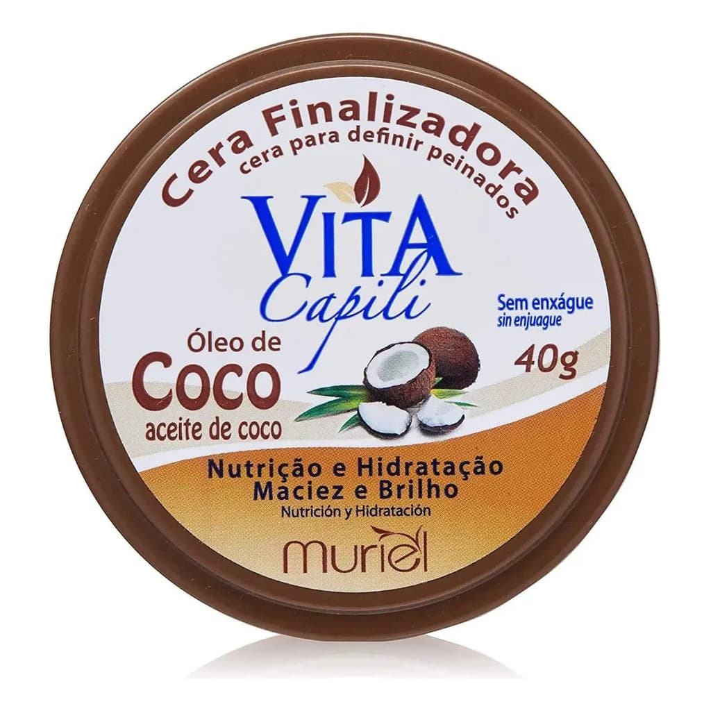 Cera Vita Finalizadora Capilar Óleo De Coco 40g.