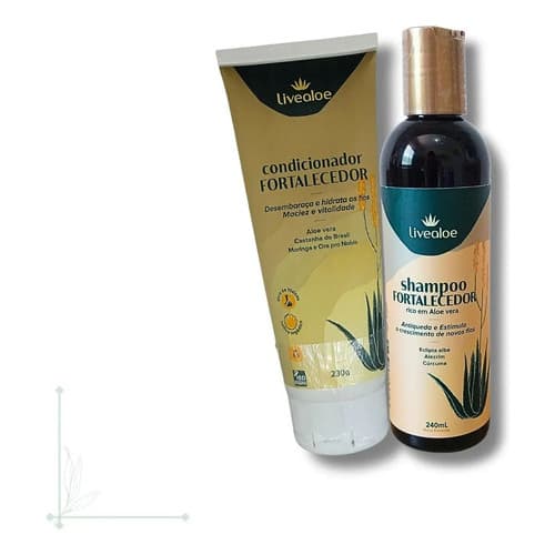 Kit Shampoo Condicionador Fortalecedor Aloe Vera 240ml