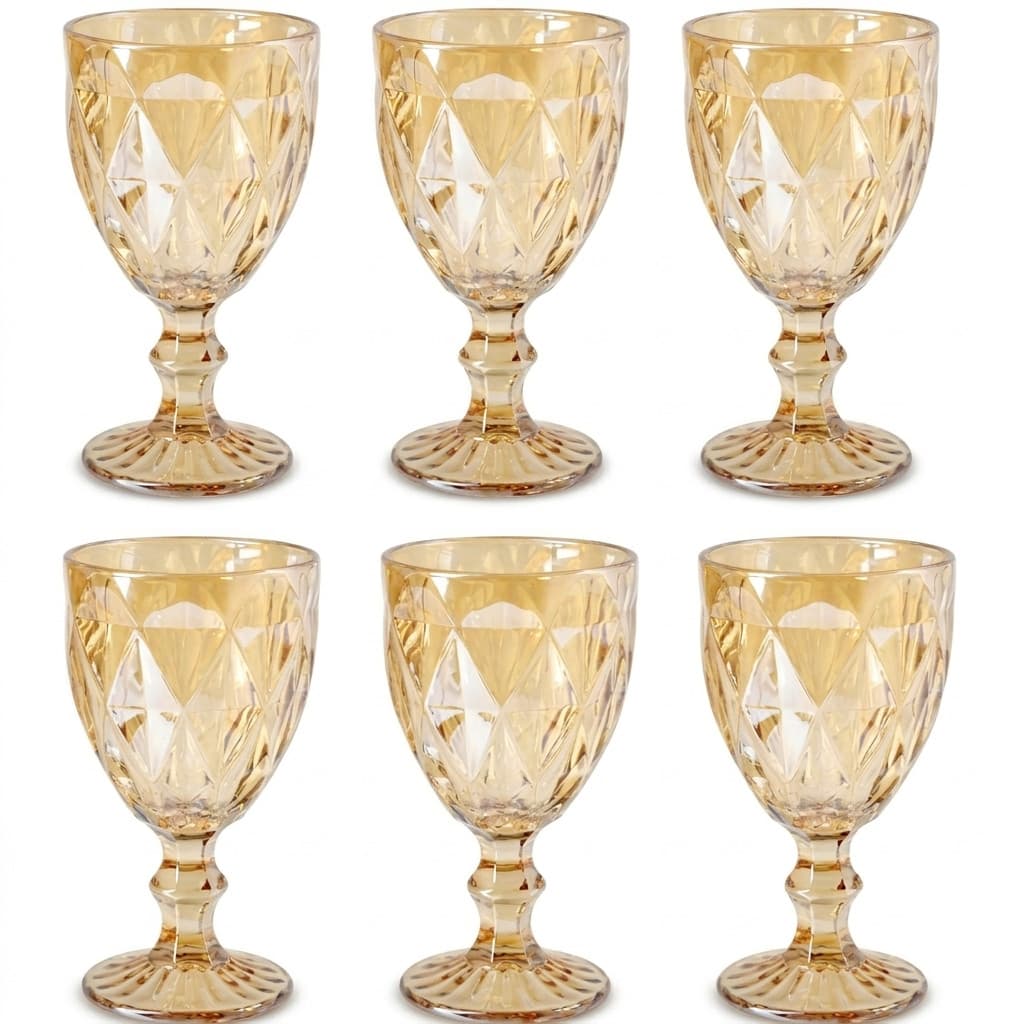Jogo De 6 Taças Para Licor 50ml Âmbar Diamond Clear Ke Home