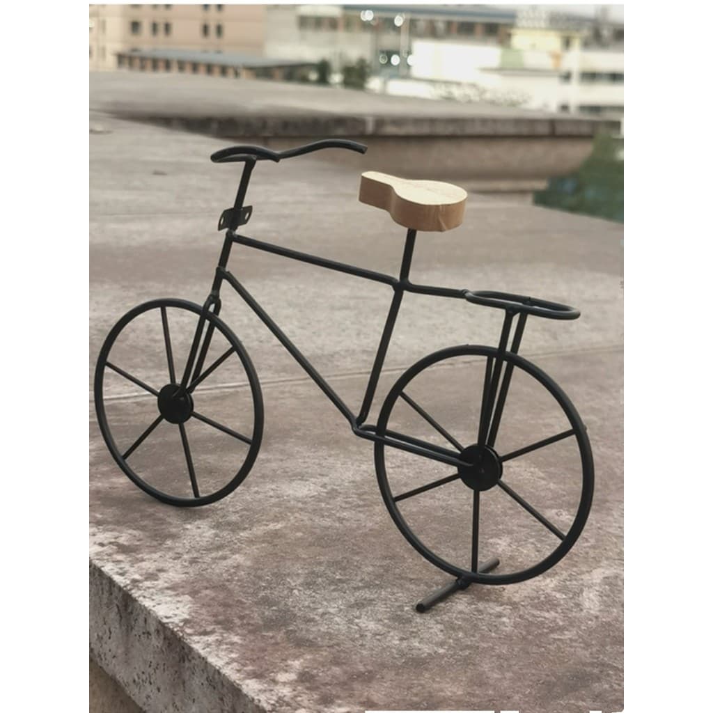 Retro nostálgico requintado ferro forjado Metal Mini bicicleta acessórios para casa ornamentos S61