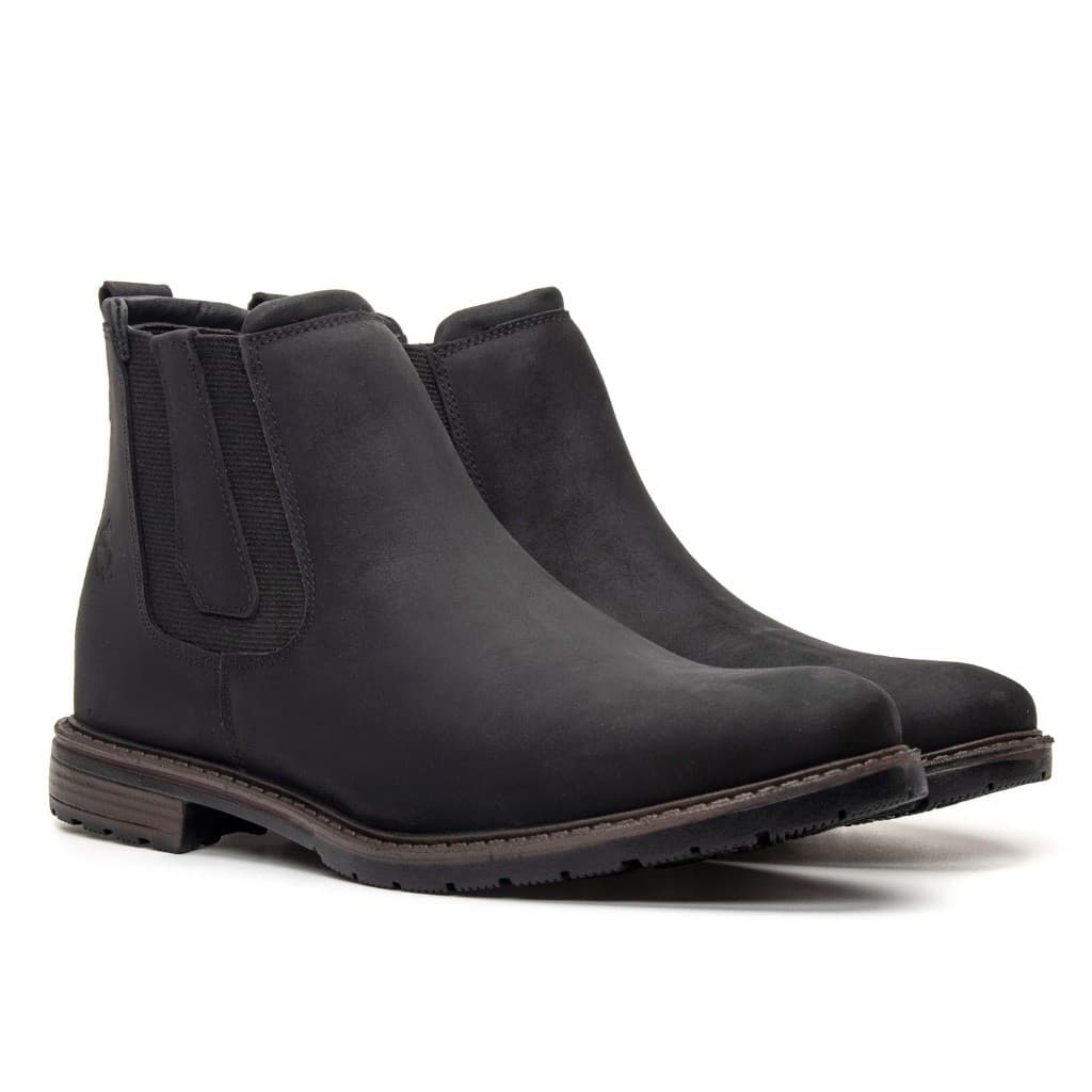 Bota botina masculina Premium Em Couro legitimo Resistente Boa Bonita Barata Qualidade Costurada