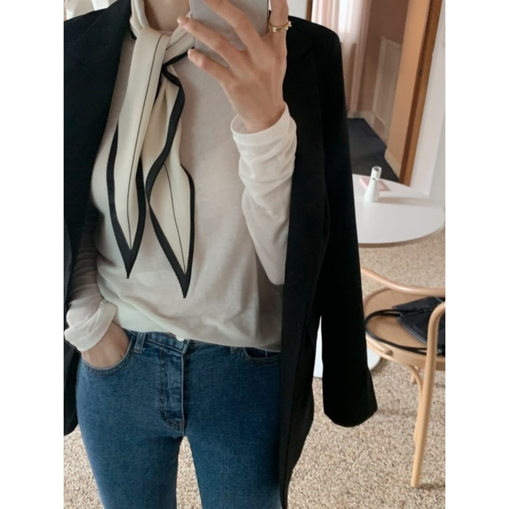Decoração coreana diamante pequeno lenço de seda feminino All-Match simples camiseta terno jaqueta combinando cachecol s