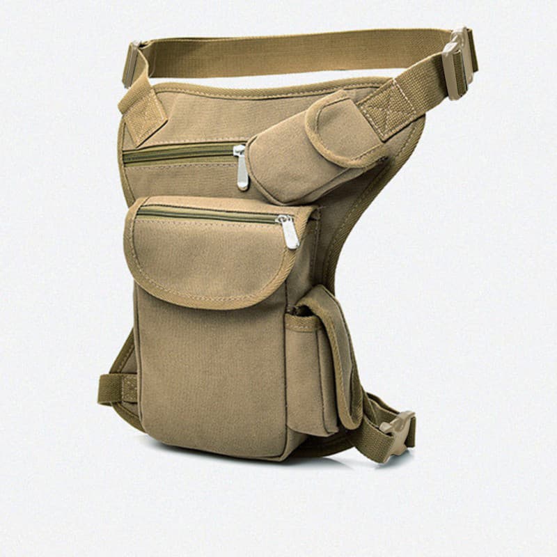 2026 Nova Bolsa De Cintura De Lona Masculina Leve Ao Ar Livre Saco De Perna Multifuncional Esportes Casuais Grande Capac