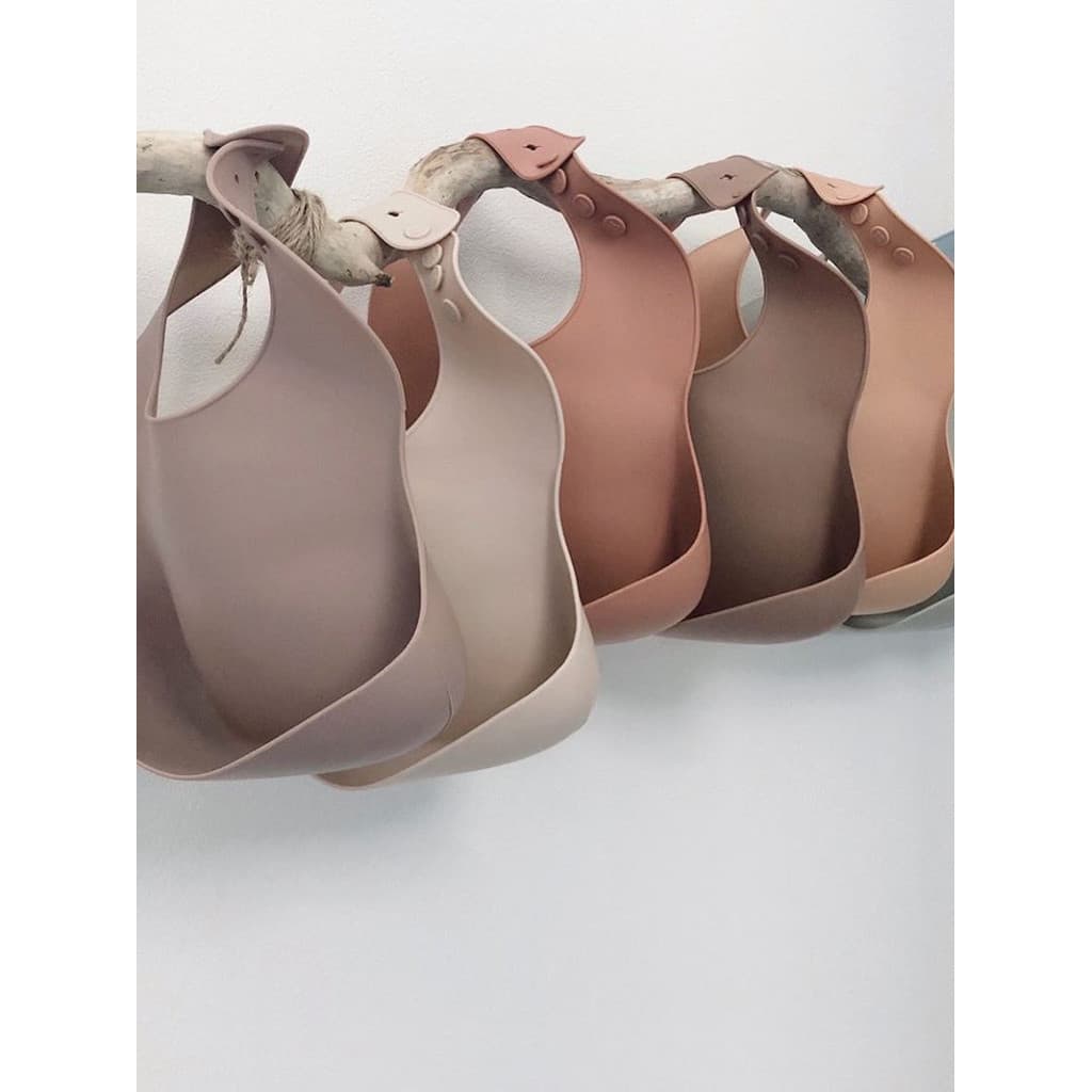 Babador de Silicone para crianças de qualidade alimentar coreano, bolso de arroz para bebê, comida complementar, babador