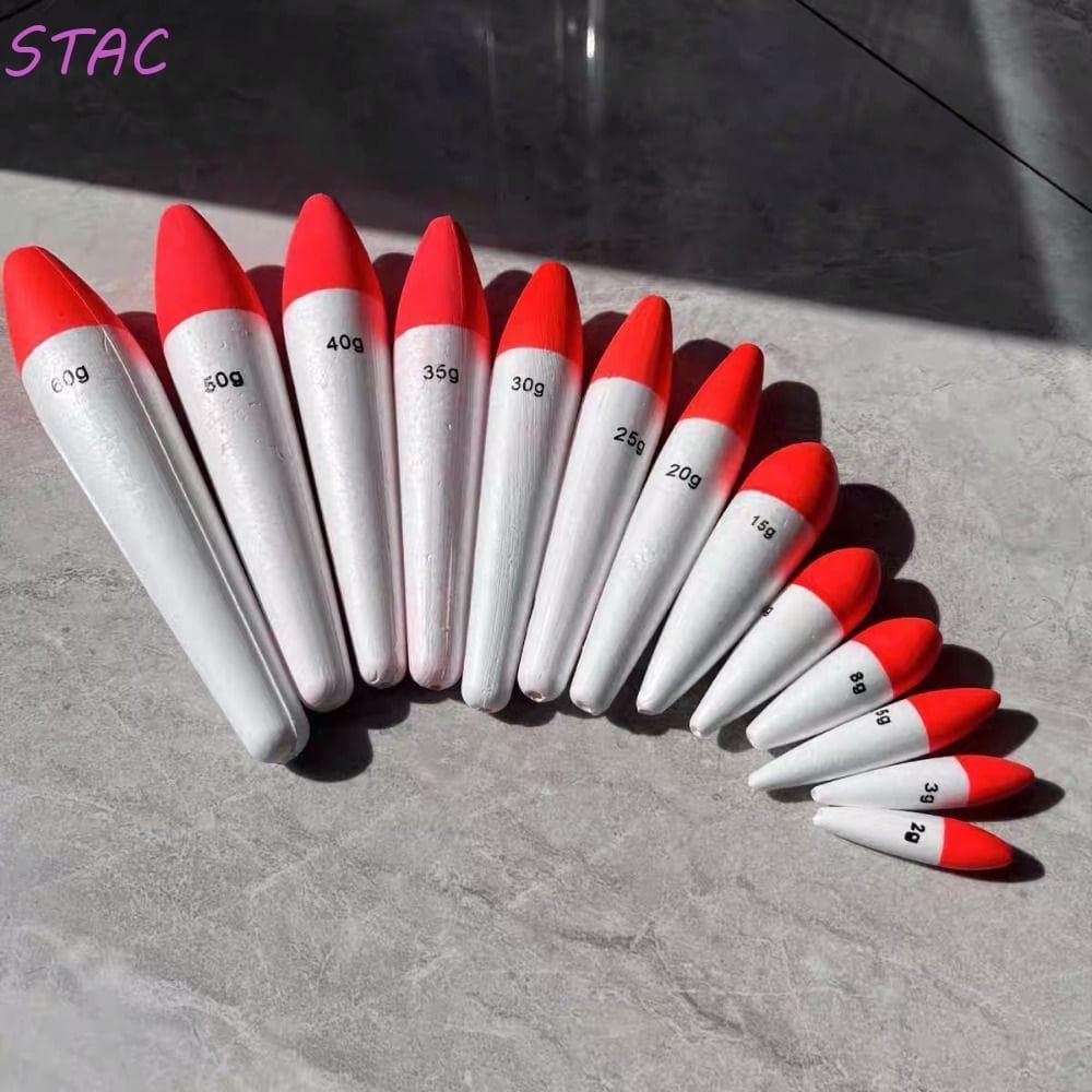 Bóia De Pesca De Espuma STAC 5pcs , Bobber Flutuante 2g-60g , Pescador Dura Leve De Alta Dureza