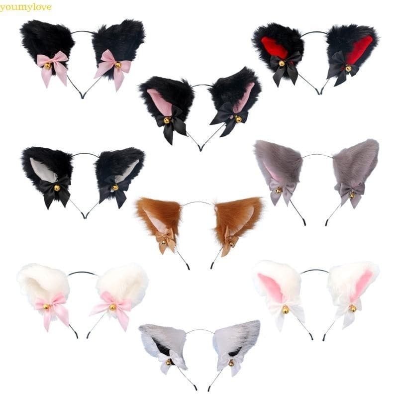 youmylove Para Orelhas Gato Orelha Pelúcia Anime Halloween Cosplay Par
