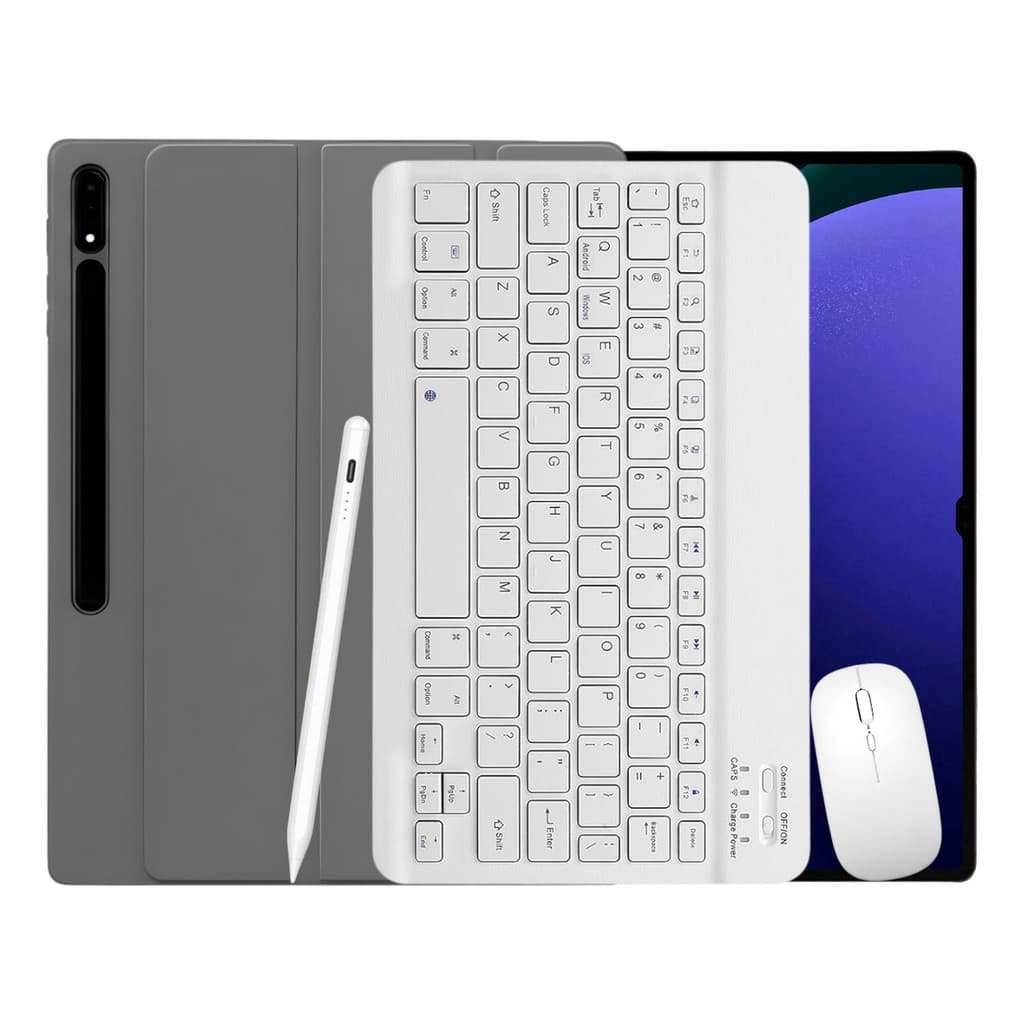 Kit Capa Smart Para S9 Ultra Teclado Mouse E Caneta Pencil