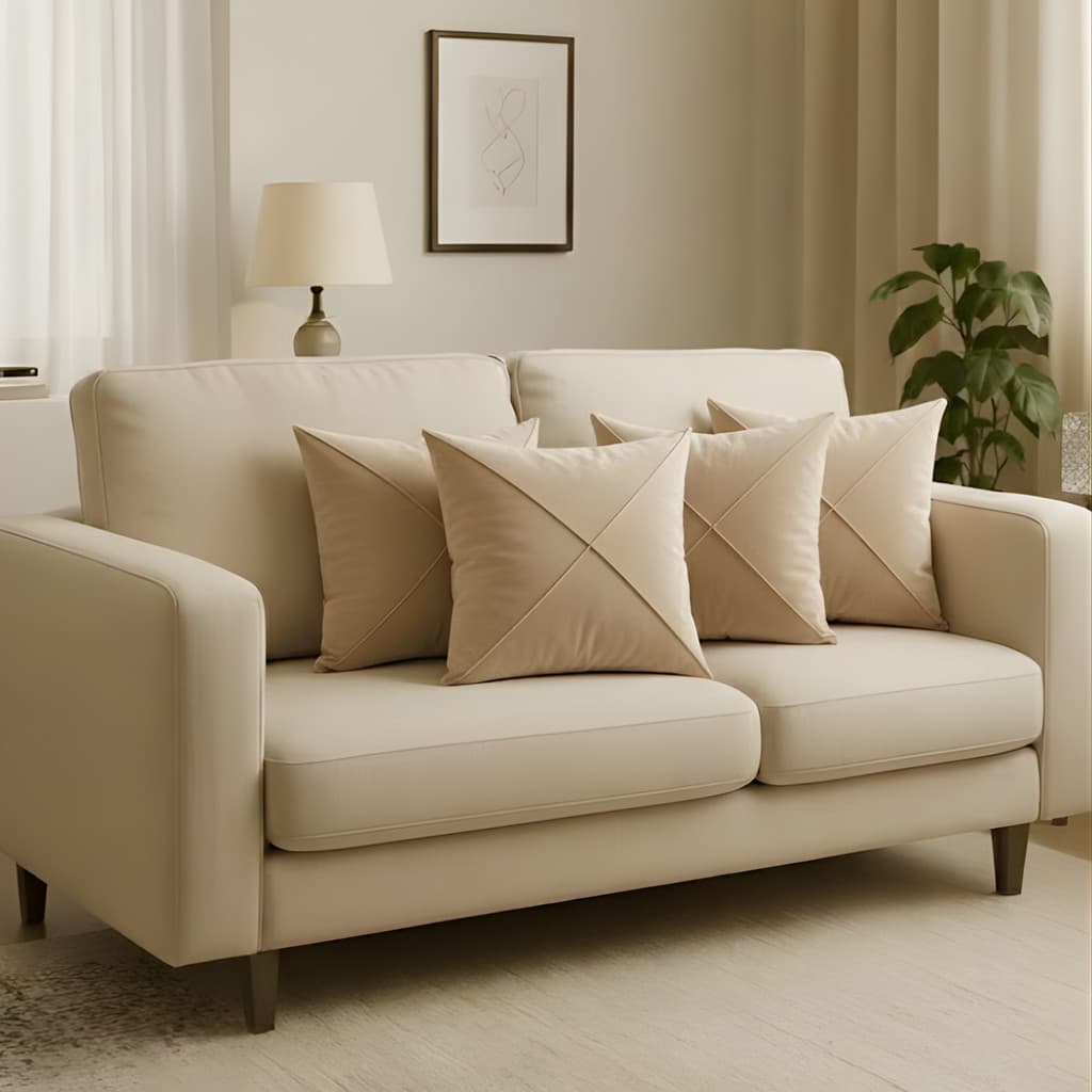 Kit Capa De Almofada Decorativa 45x45cm Texturizada Macia, Moderna E Elegante Sala Quarto