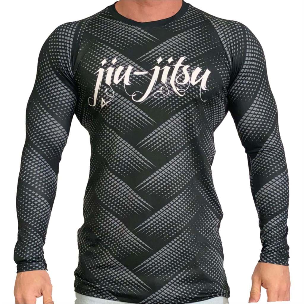 Blusa Compressão Masculina Lutadores Jiu Jitsu Manga Longa