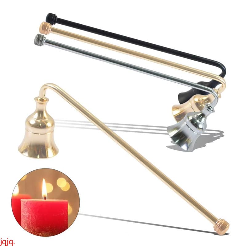 (Jqq .) 1 Pc Extintor De Vela Elegante Em Forma De Sino Pavios Capa De Metal Rolha À Prova De Ferrugem