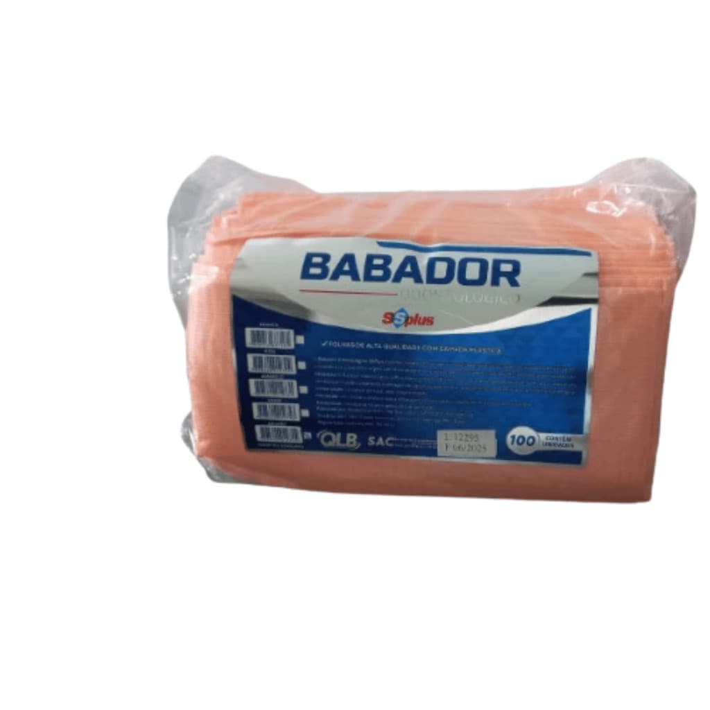 Babador Impermeável Antimanchas SSPlus Colorido 100 Unidades - Proteção para Paciente Odontologia Es