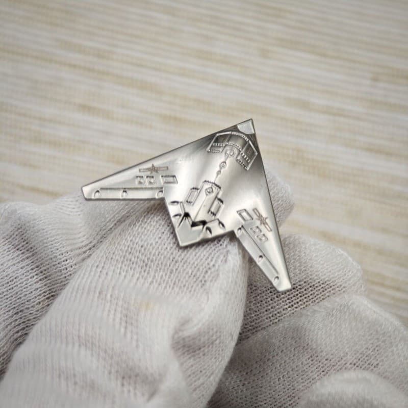 Broche De Drone Furtivo De Metal Vintage Modelo 3D Pino De Crachá De Avião Acessórios DIY