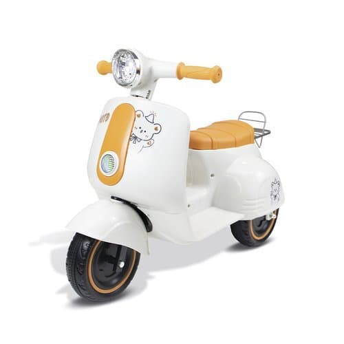 Moto Eletrica Triciclo Scooter Criança 2 Rodas Luz Som Acelerador Bateria Recarregavel