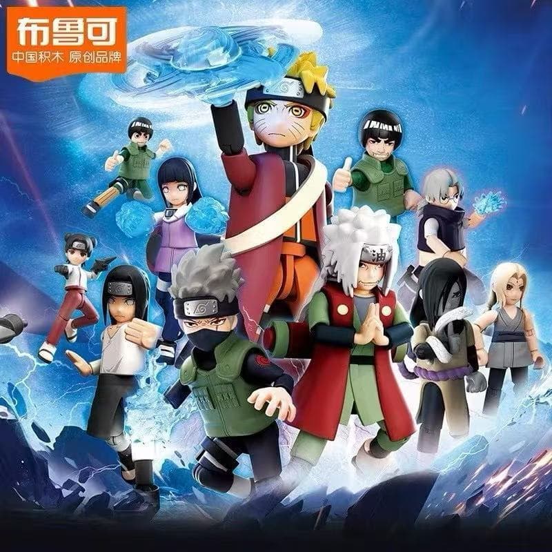 Blocos De Montar Naruto Shippuden Série Misteriosa Varias Personagens Bonecos Figura De Ação