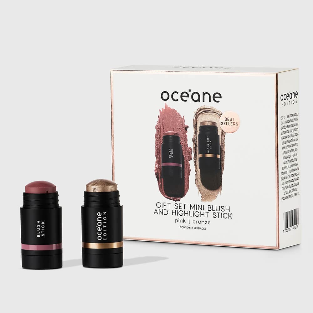 Kit Océane Edition Mini Iluminador Bronze e Blush Cloudy Pink